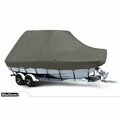 Eevelle Boat Cover BAY BOAT Rounded Bow, Center Console, TTop Inboard Fits 32ft 6in L up to 120in W Black WSBCCTT32120-BLK